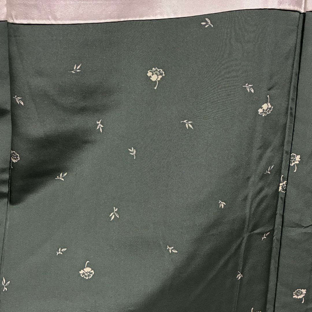 D37 訪問着 白山紬 落款入 流水 正絹 着物 袷 しつけ糸未使用極美品