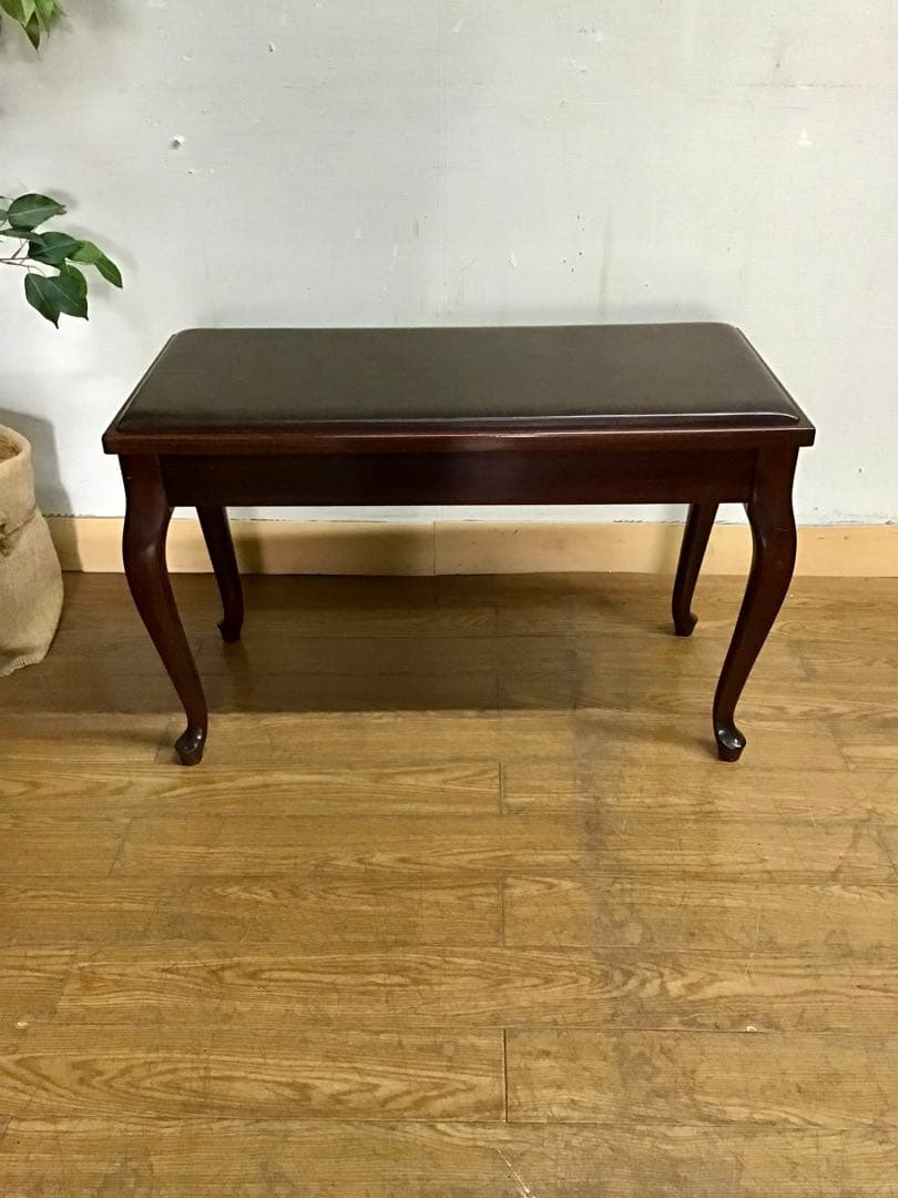 管366☆ピアノ椅子☆猫脚☆スツール☆ベンチ☆昇降なしタイプ