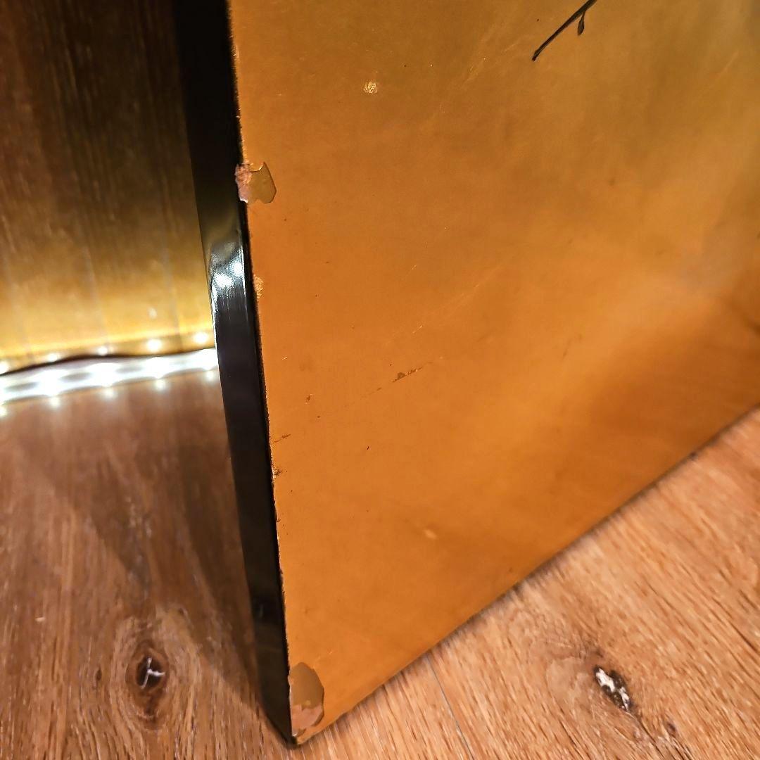 金箔 漆塗り ヴィンテージ屏風 衝立 パーテーション 縁起物 風水 金運アップ