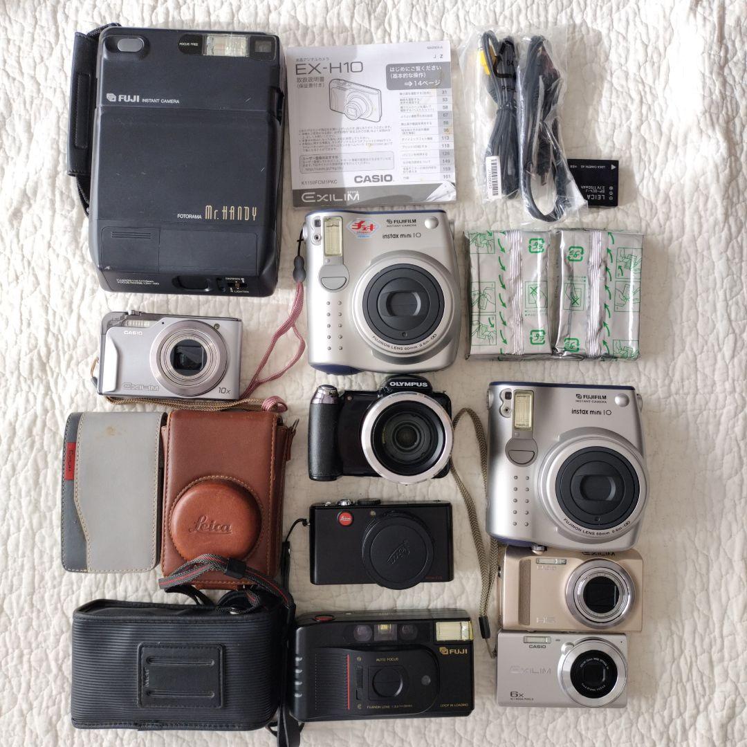 動作品有り【まとめ売り】デジカメ5台　インスタントカメラ3台　カメラ1台　計9台