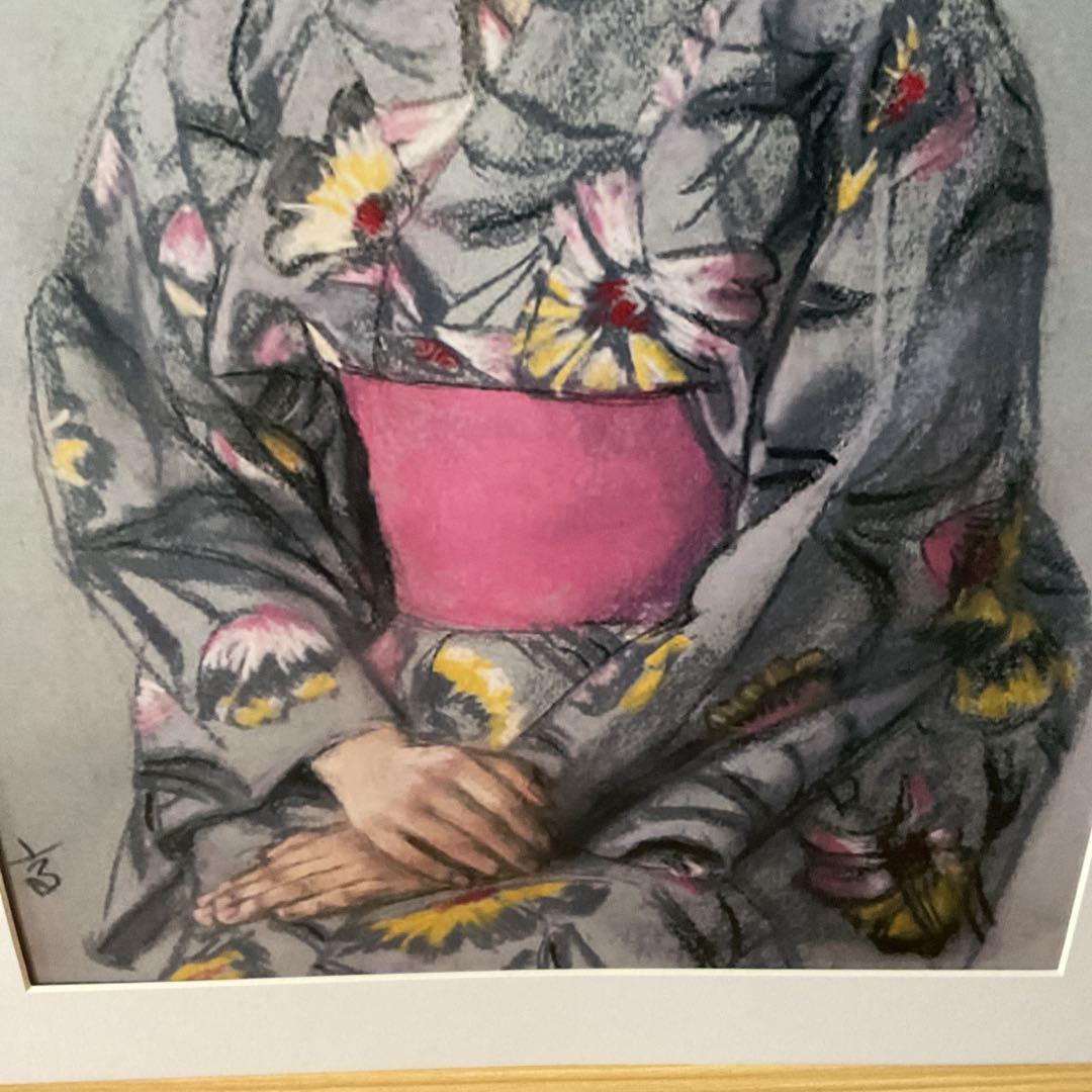 高塚省吾 人気作品美人画 希少画集 新品額装仕立前面ガラス マット付