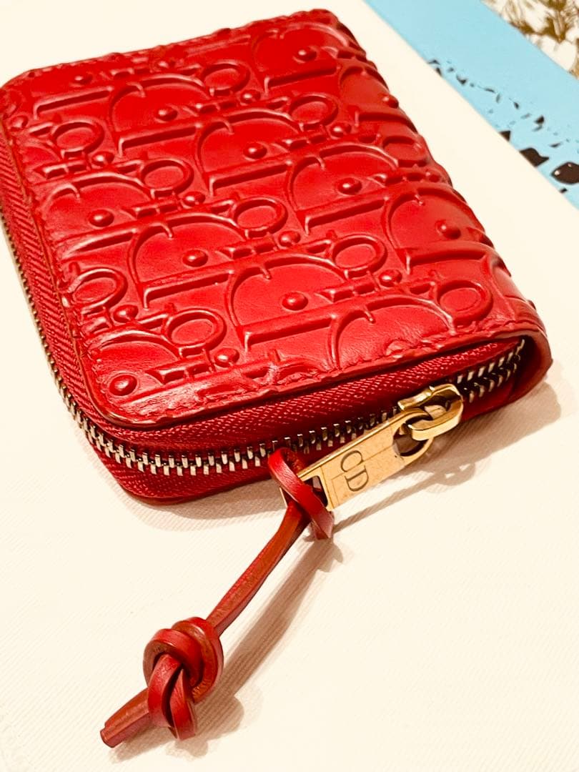 【美品】Diorオブリーク柄フラグメントケース　ジップケース☆ギフトセット