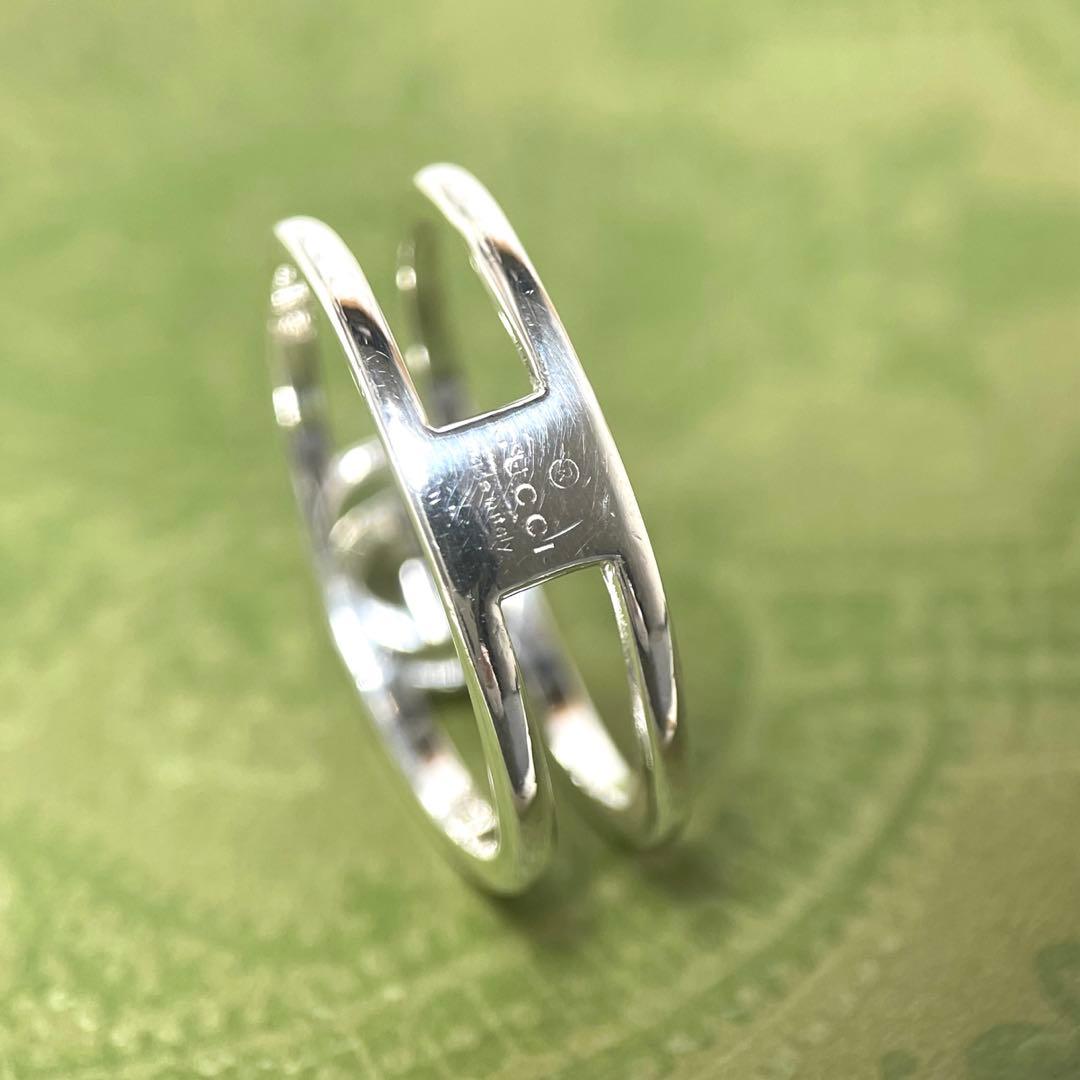 GUCCIグッチ インターロッキングGGリング　スリム　14号メンズ/レディース