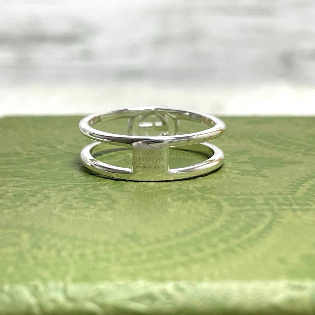 GUCCIグッチ インターロッキングGGリング　スリム　14号メンズ/レディース