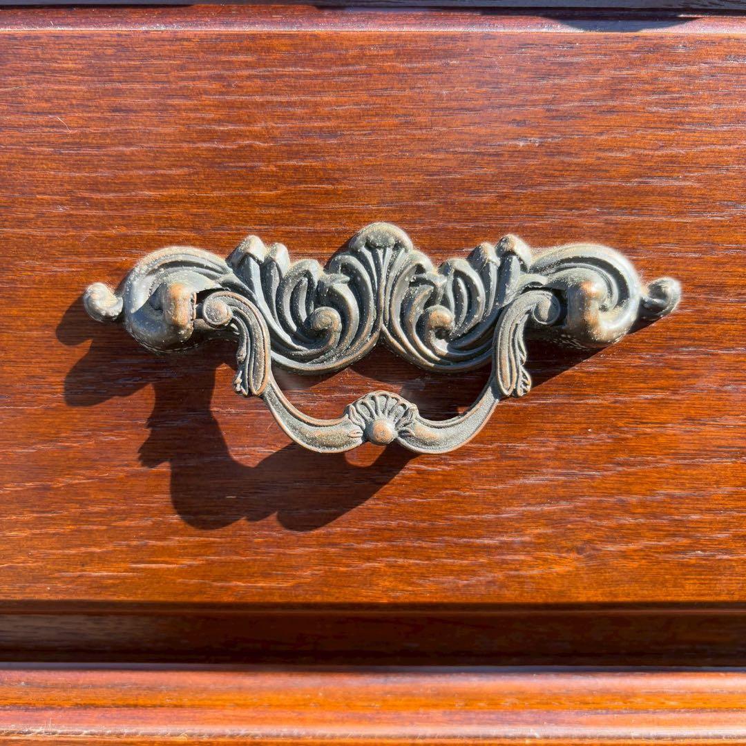 越後民芸家具 ナラ材 ハイチェスト　ヨーロピアンスタイル