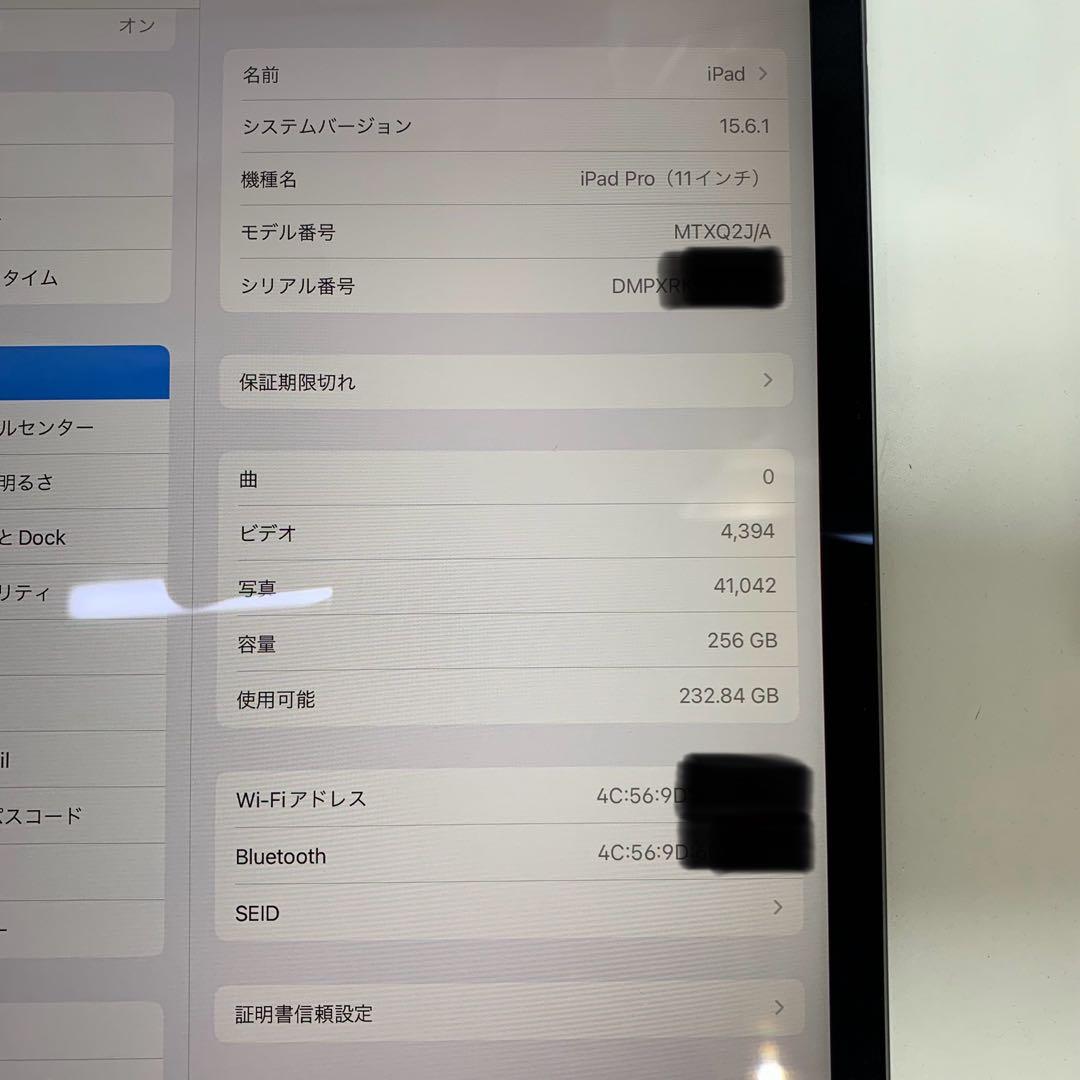 ☆極美品☆ iPad Pro11 256GB Apple pencilセット