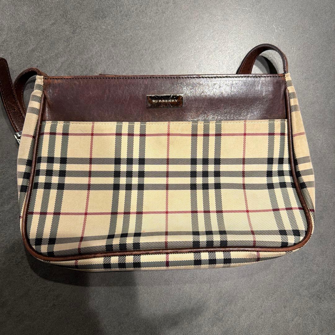 BURBERRY チェック柄ショルダーバッグ