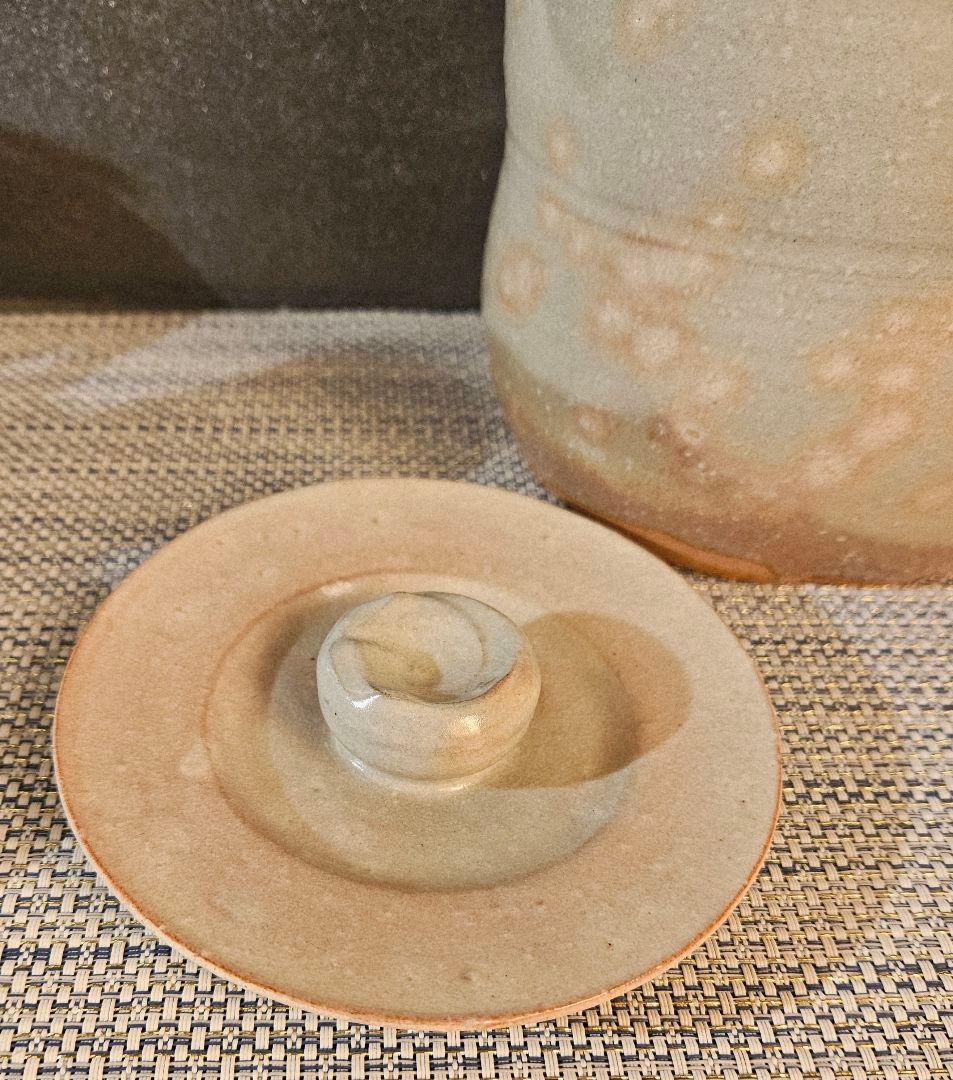 県無形文化財　日本工芸会正会員　名工 岡田裕 作　萩焼　水指　共箱　未使用品！