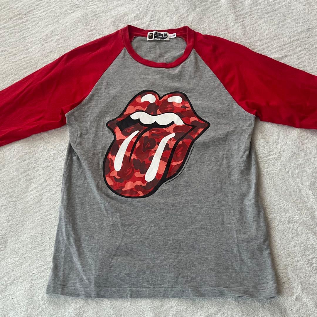 A Bathing Ape × Rolling Stones 7部 Tシャツ M