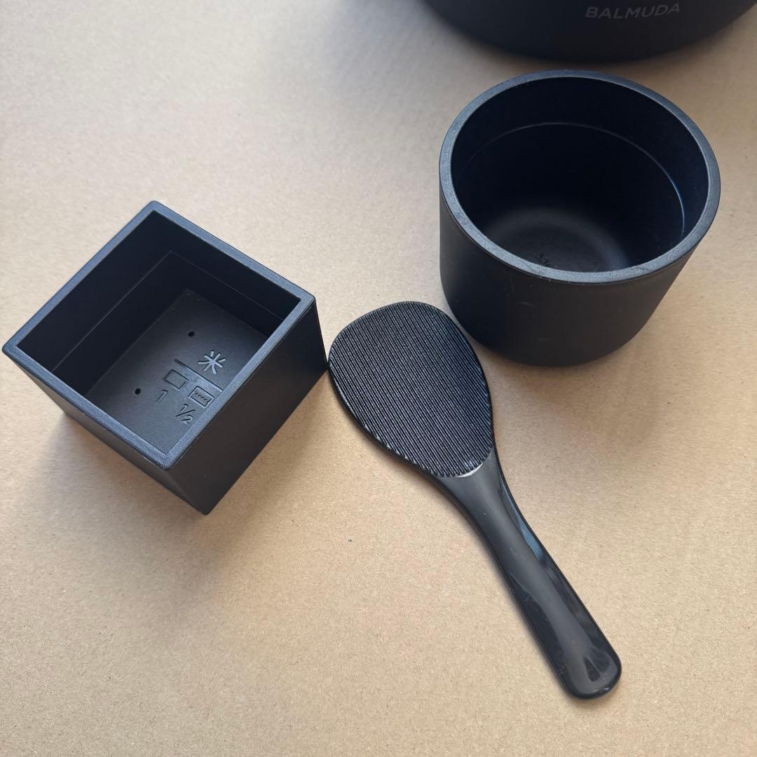 【美品】BALMUDA The Gohan K03A-BK 炊飯器 3合炊き