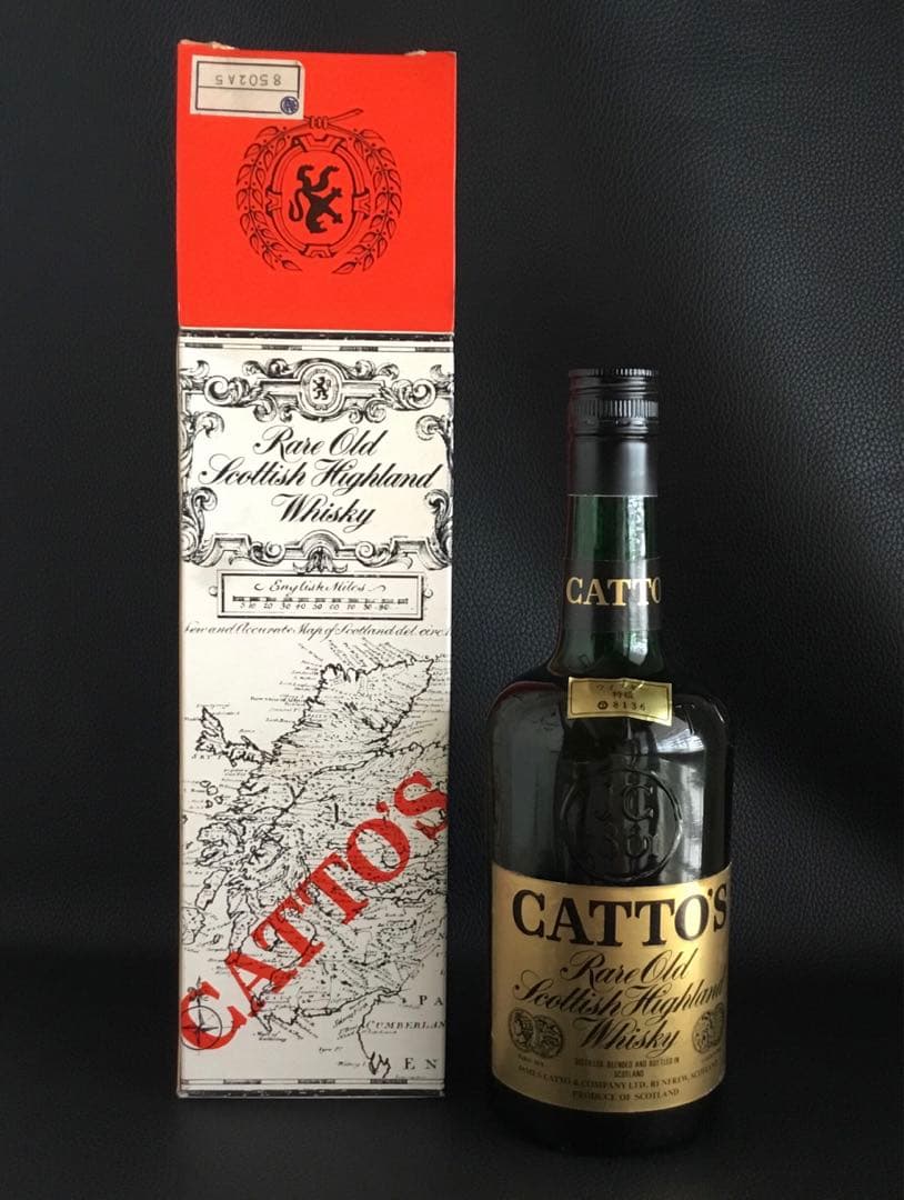 【古酒 】ヴィンテージ ブレンデッド スコッチウイスキー CATTO'S 未開栓