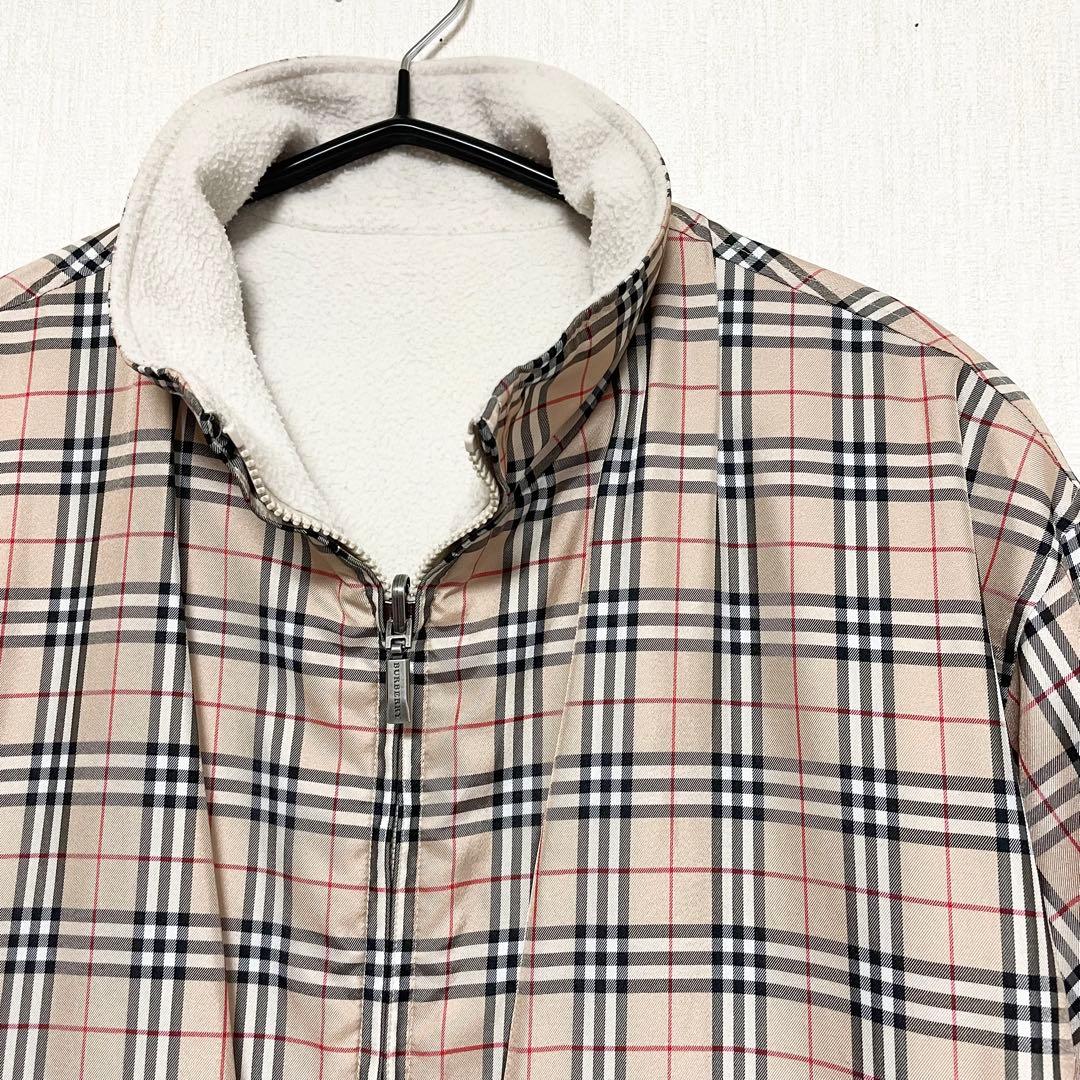 BURBERRY バーバリー ノバチェック リバーシブル フリース ブルゾン M
