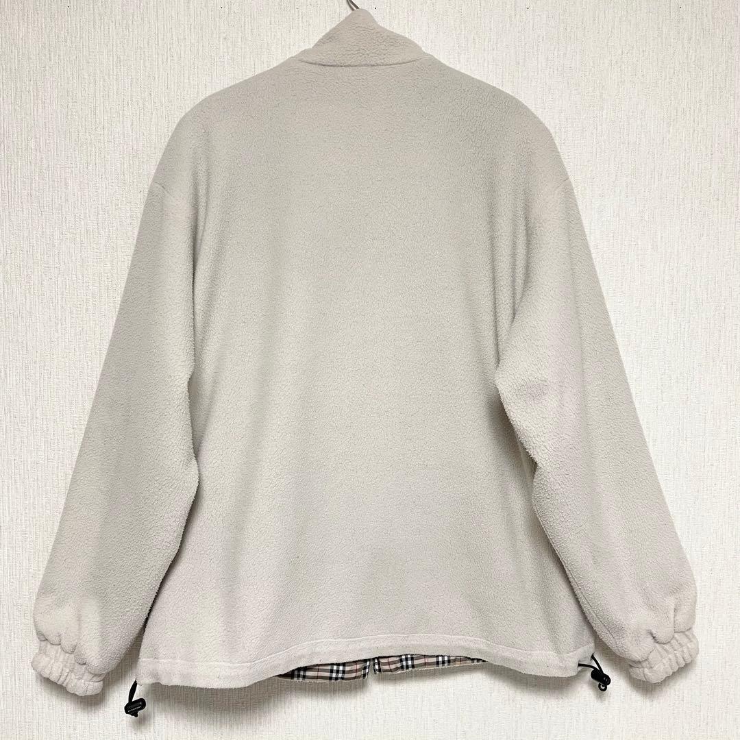 BURBERRY バーバリー ノバチェック リバーシブル フリース ブルゾン M