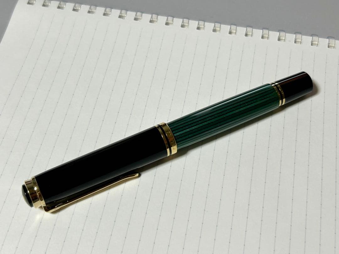 ペリカン M800 緑縞　グリーンストライプ