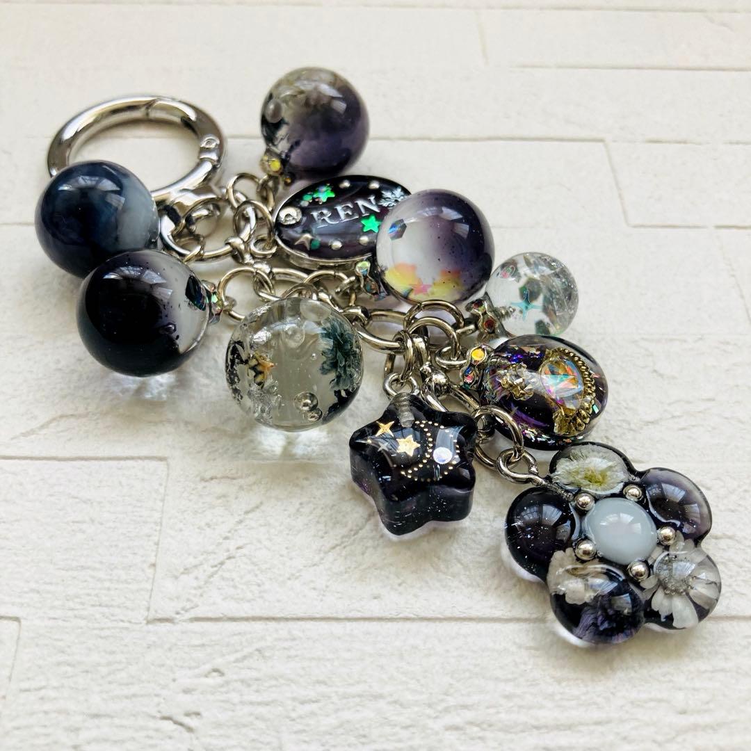 たまゆきページ Man 名入れ チャーム レジンキーホルダー11点