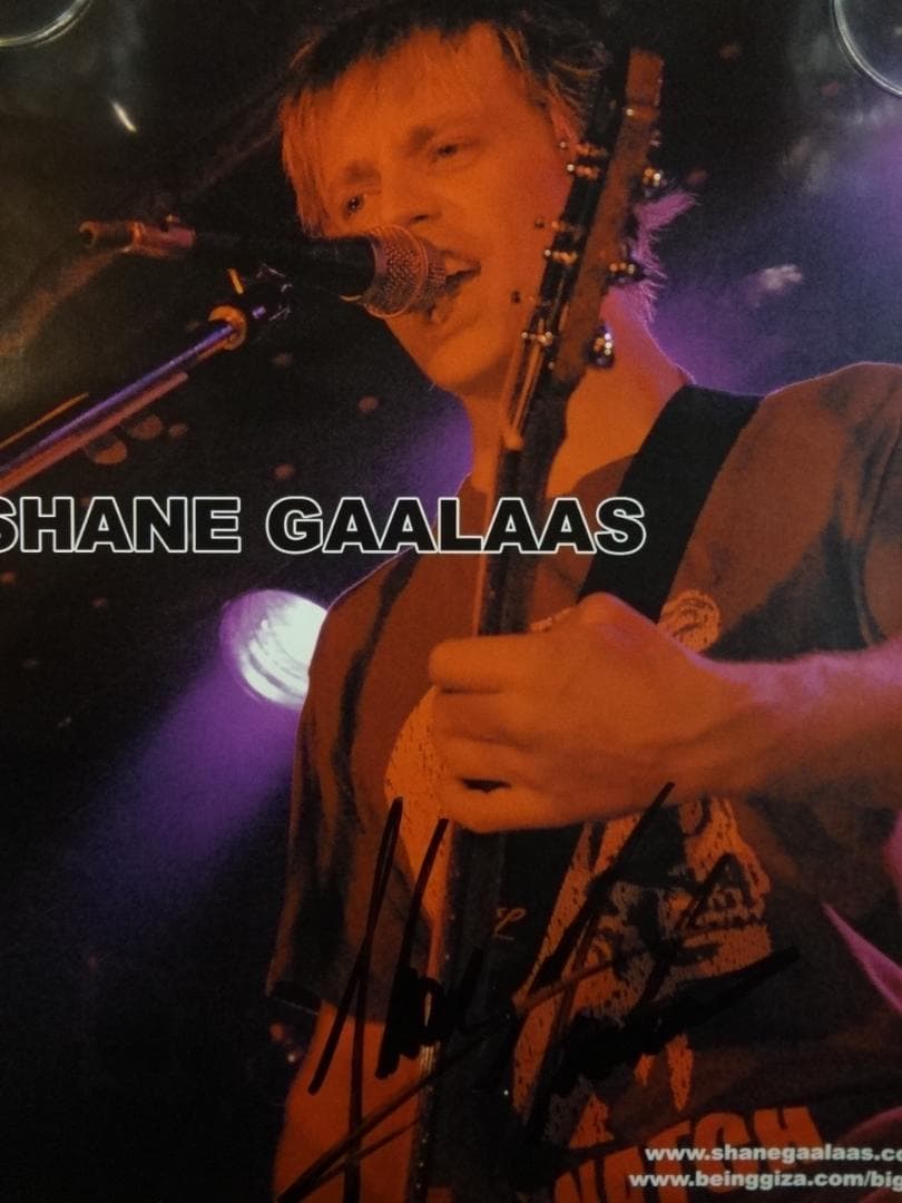 Shane Gaalaas シェーン・ガラース  直筆サイン入り入手困難ポスター