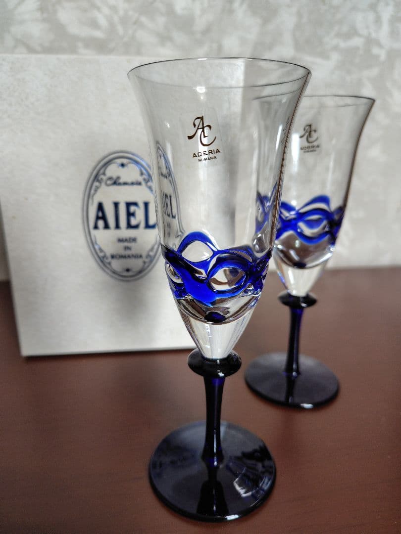 AIEL アデリア シャンパングラス 2個セット