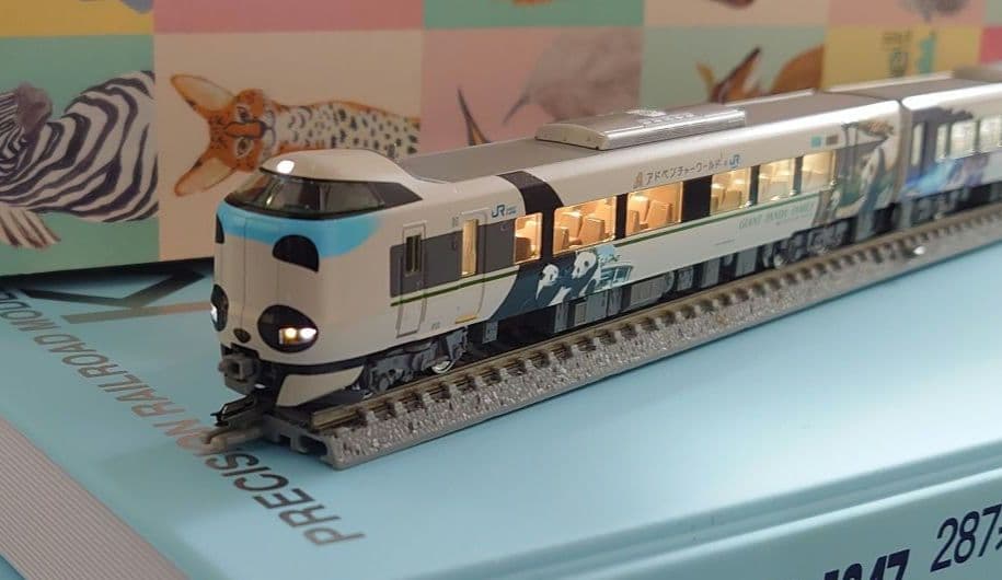 JR 287系 パンダくろしお Smileアドベンチャー 車掌室点灯 KATO