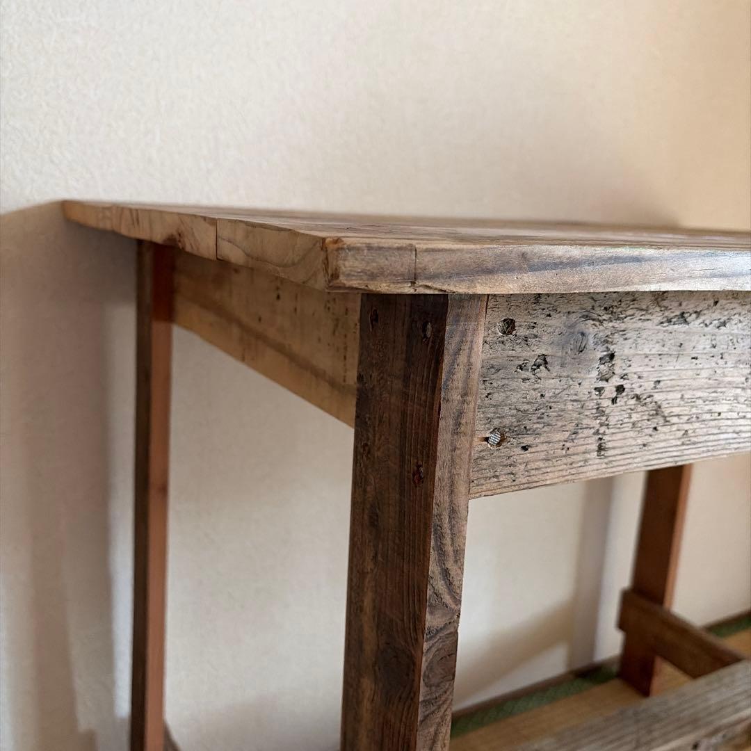 古材テーブル　デスク