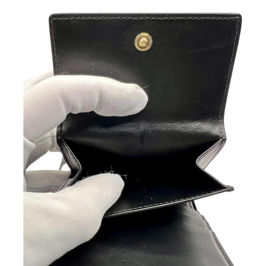 CELINE 3つ折り財布 フラップウォレット トリオンフ 黒