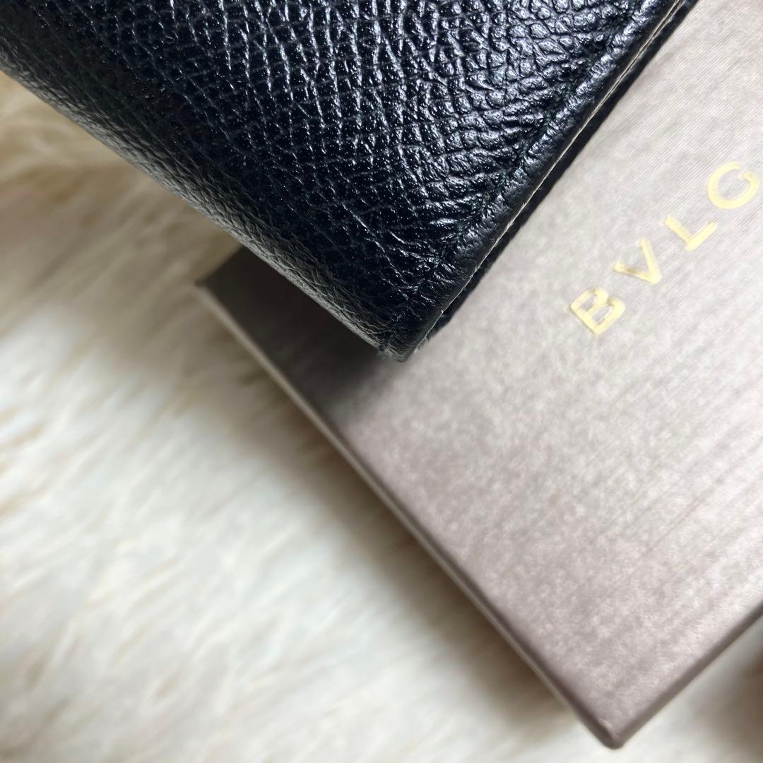 【美品】ブルガリ 6連キーケース ビーゼロワン レザーブラック FRID搭載