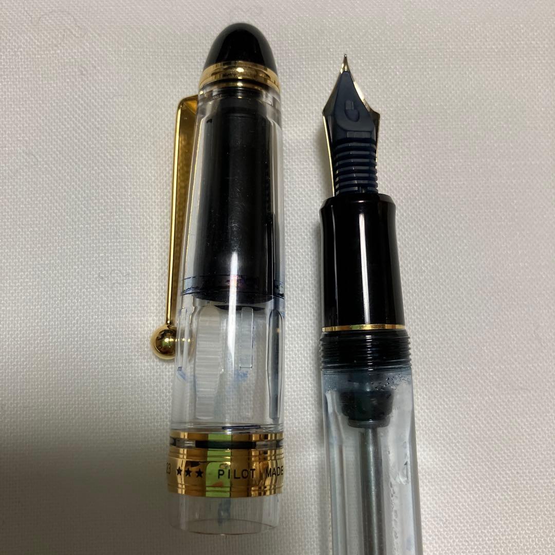【万年筆】PILOT カスタム823 プランジャー吸入機構式万年筆　透明