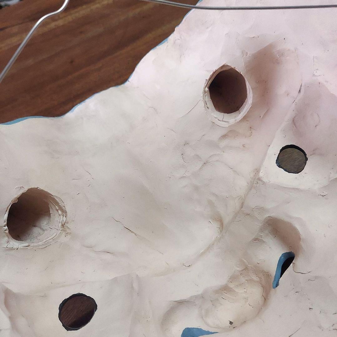 神代人形工房　中島技芸　鬼瓦　鬼面