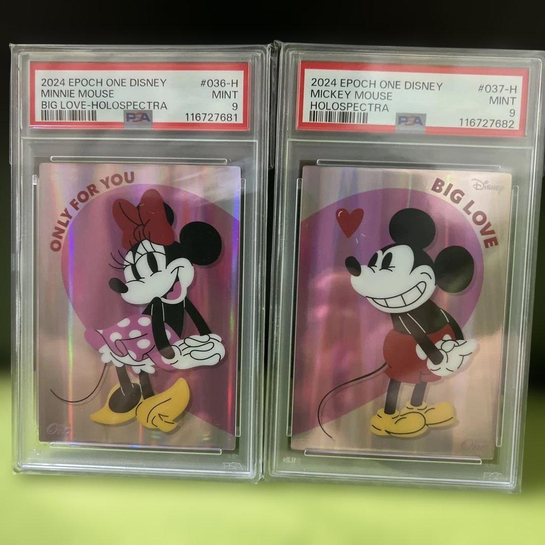 【世界1枚.3枚】EPOCH ONE ミッキー・ミニー PSA9連番