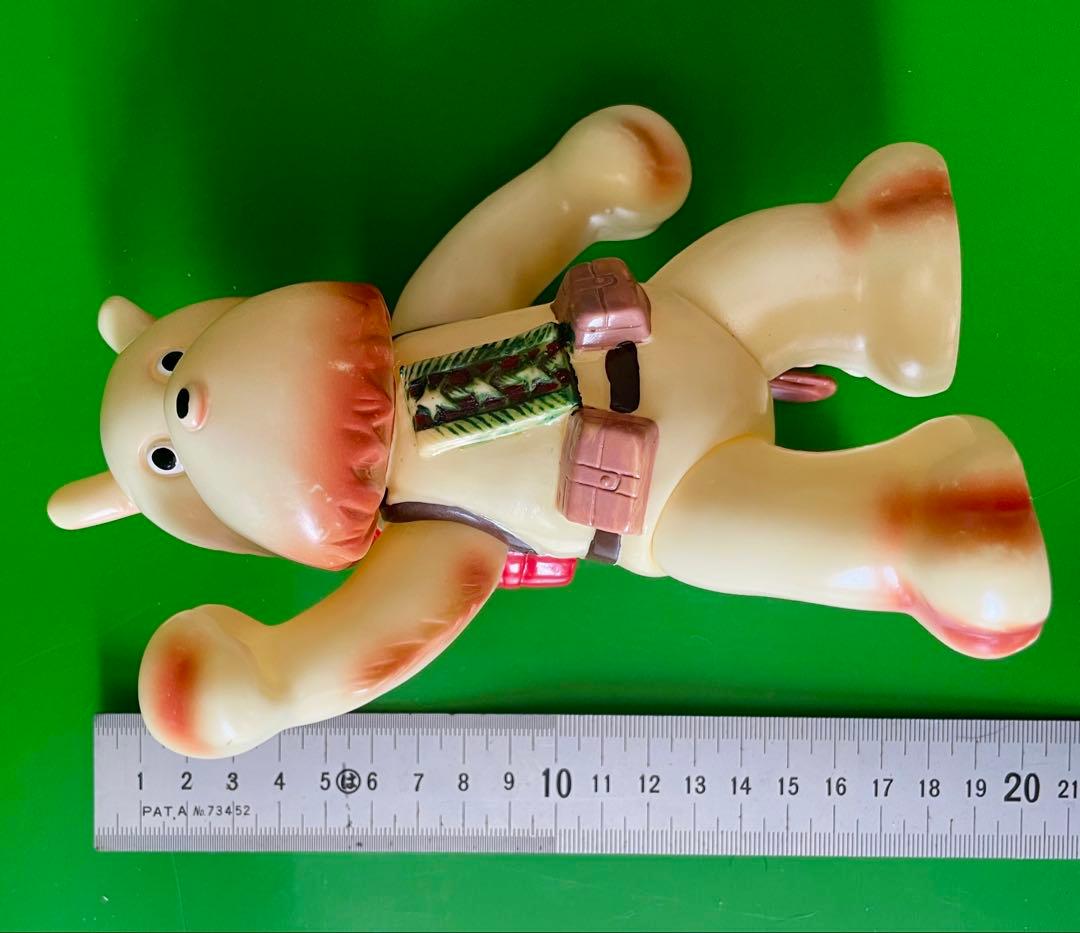 【珍品】当時物　マルザン　のらくろモール中隊長ソフビ　1969年　田川水泡