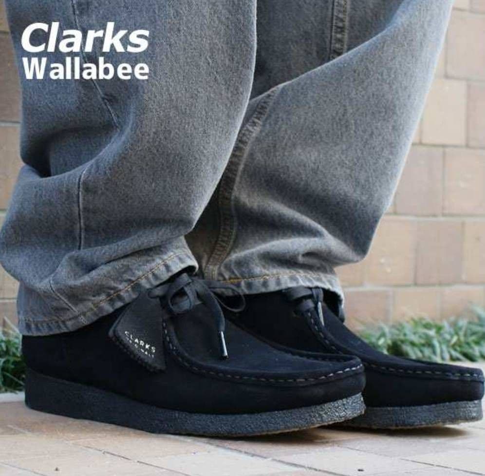 Clarks ブラック Wallabee 26.5cm クラークス ワラビー