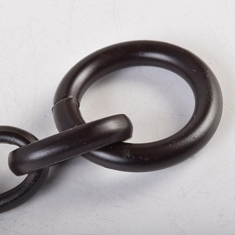 金工師　木村清五郎造　鉄製　さび色　板鎖　共箱　V　R9288