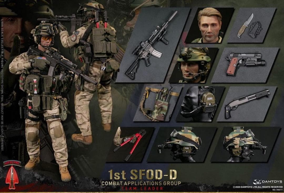 DAMTOYS 1/6 1st SFOD-D デルタ作戦 78077