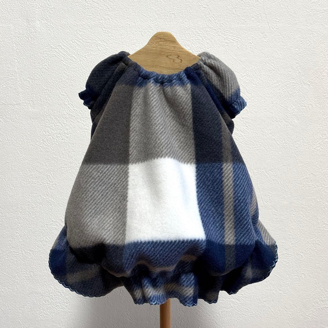 しろ　ハンドメイド犬服　ワンピース