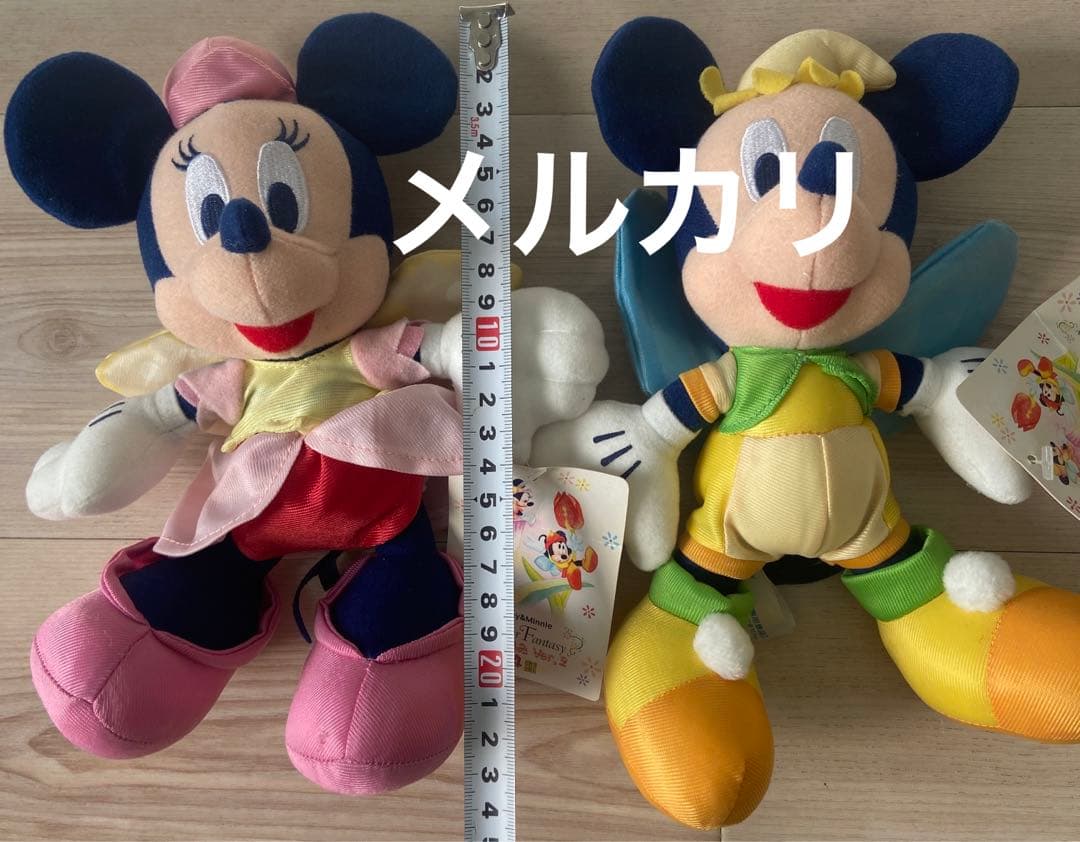 ディズニー　SEGA ミッキー ミニー　ぬいぐるみ　平成レトロ　非売品　蝶　希少