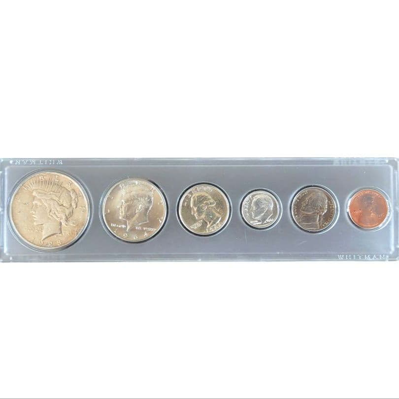 アメリカ6種 旧硬貨 ケース付