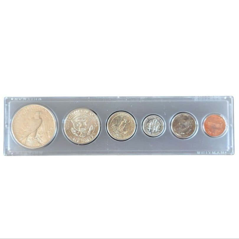 アメリカ6種 旧硬貨 ケース付