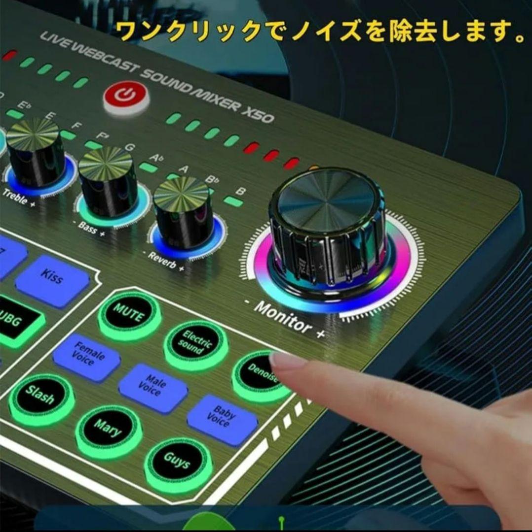 ミキサー＆コンデンサーマイクセット