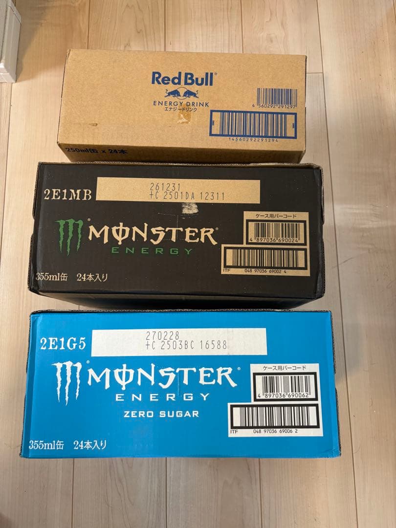 エナジードリンク各種計3箱72缶　特別価格