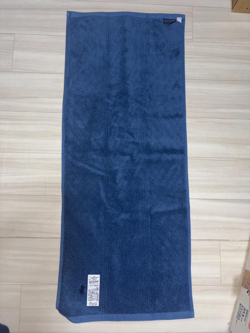 RALPH LAUREN フェイスタオル 10枚組 ブルー 34×85cm 新品