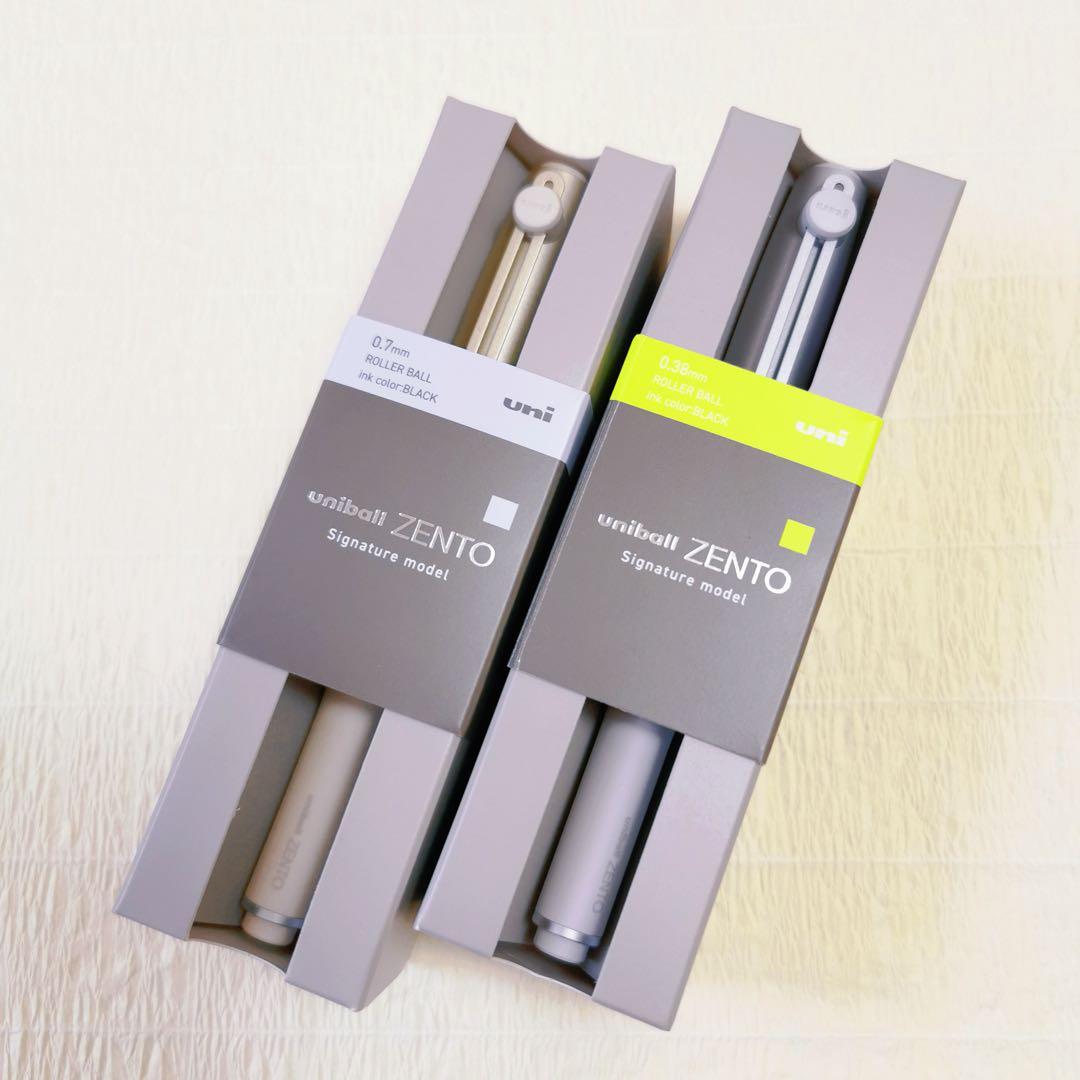 ✨ユニボールZENTO シグニチャーモデル0.38 & 0.7mm 2本セット✨