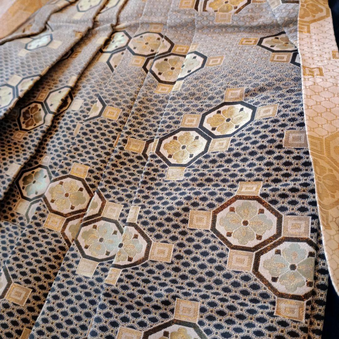 男の子　5歳　七五三　120㎝前後　ネイビー　青　 鶴と松の刺繍 和装