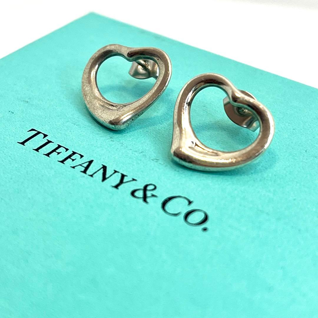 TIFFANY&Co. ティファニー オープンハート ピアス シルバー925