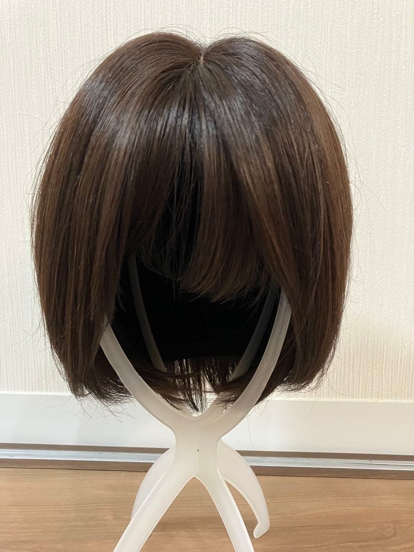 ブライトララ　人毛 ミックス　素肌ウィッグ　ショコラブラウン　医療用ウィッグ　M