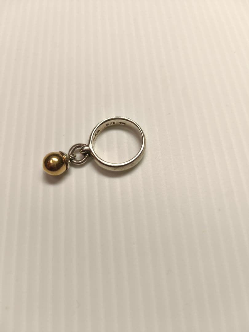 Tiffany & Co. ボールチャームリング　8号　925 750
