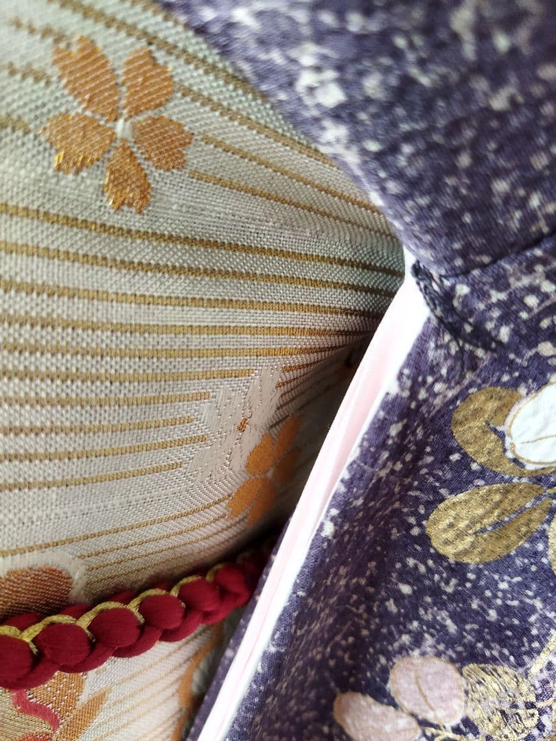 よる様　362.小粋な振袖7点セット　正絹　フルセット　成人式