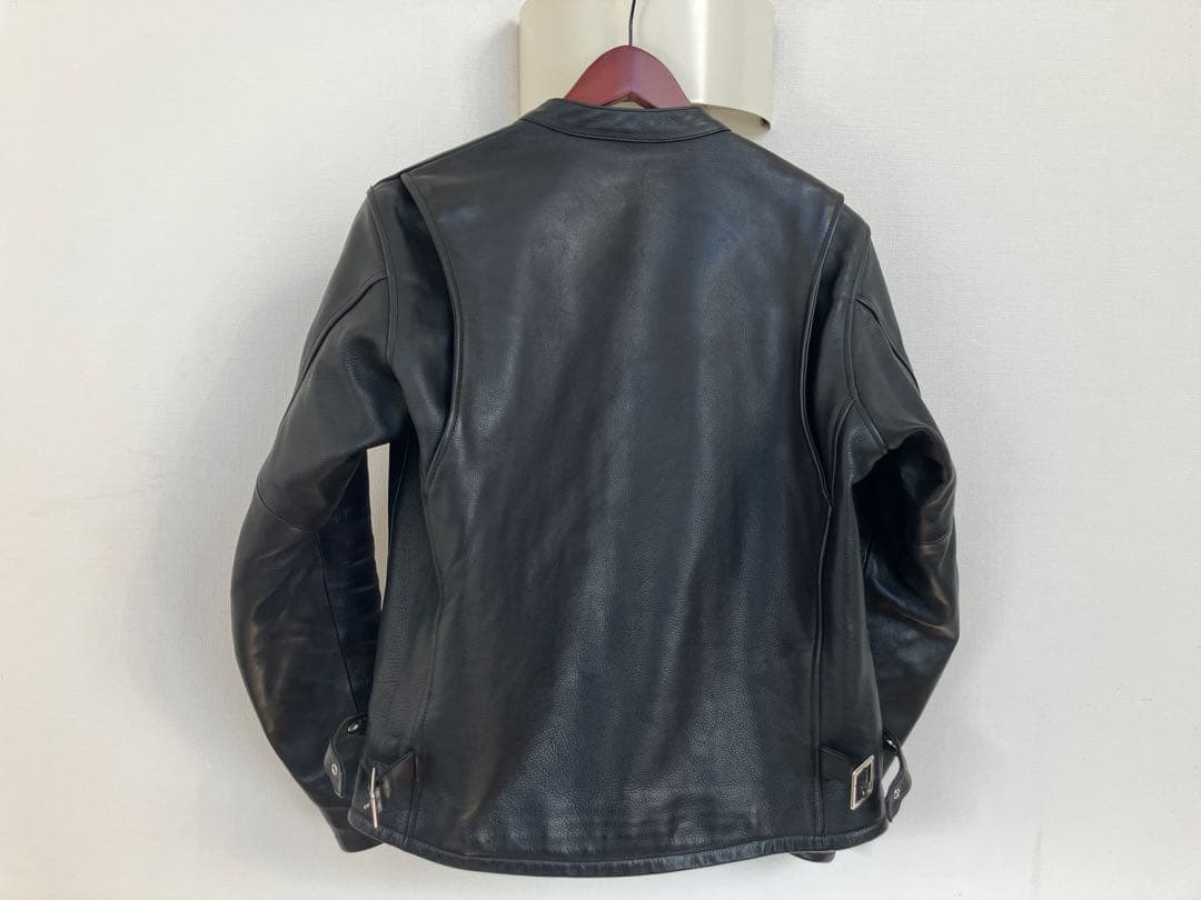 KADOYA ブラックレザージャケット シングルライダース