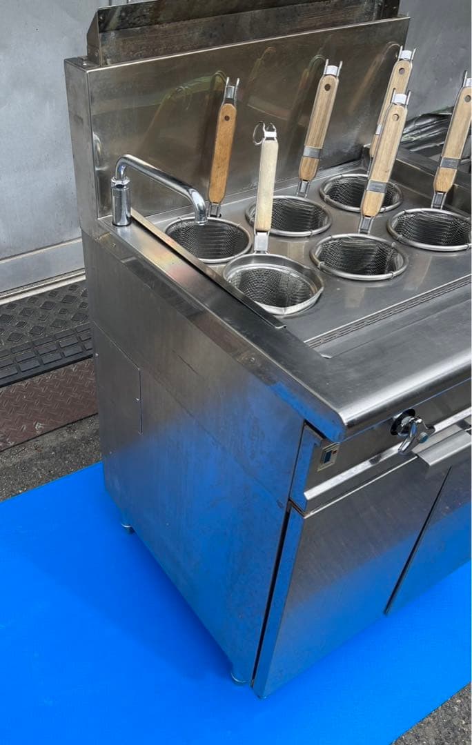 動確済み フジマック 業務用 ゆで麺器 FGNB606006A LPガス 6テボ