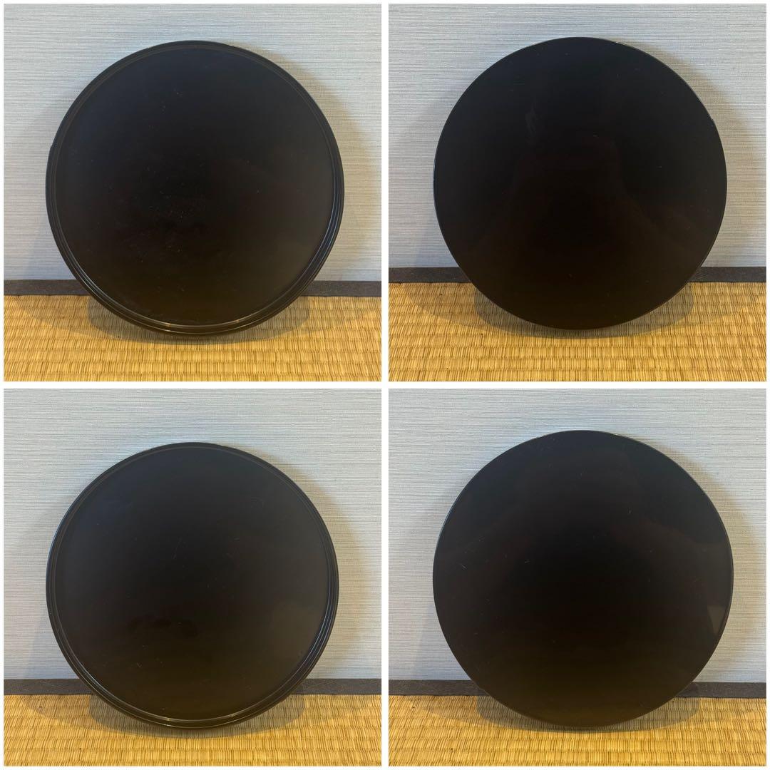 漆匠 鈴木表朔 作 利休形 両次 一組 共箱 本堅地塗器 茶懐石道具 美品