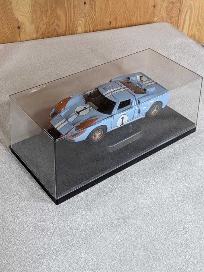 フォード GT40 ミニカー 水色/オレンジ