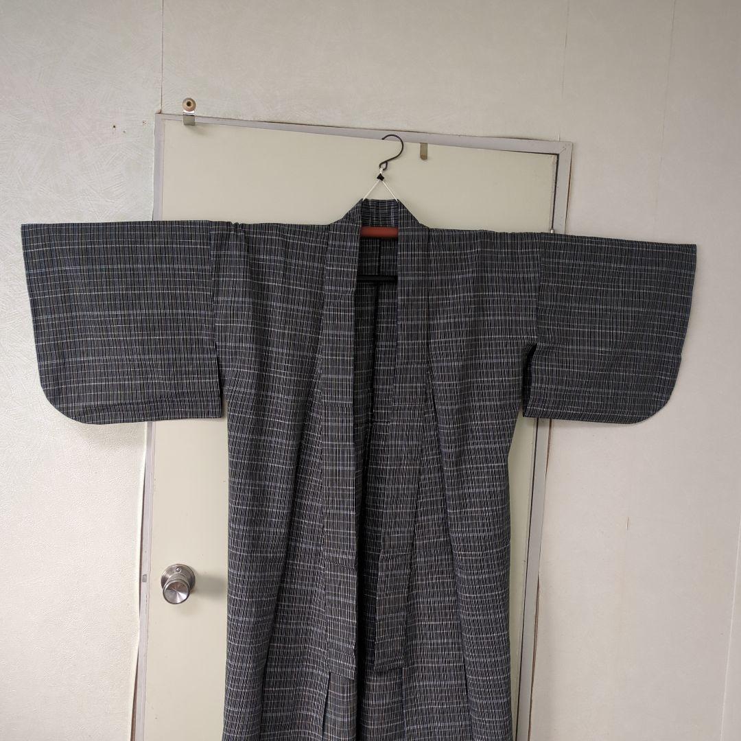 伊勢木綿　チェック　小袖